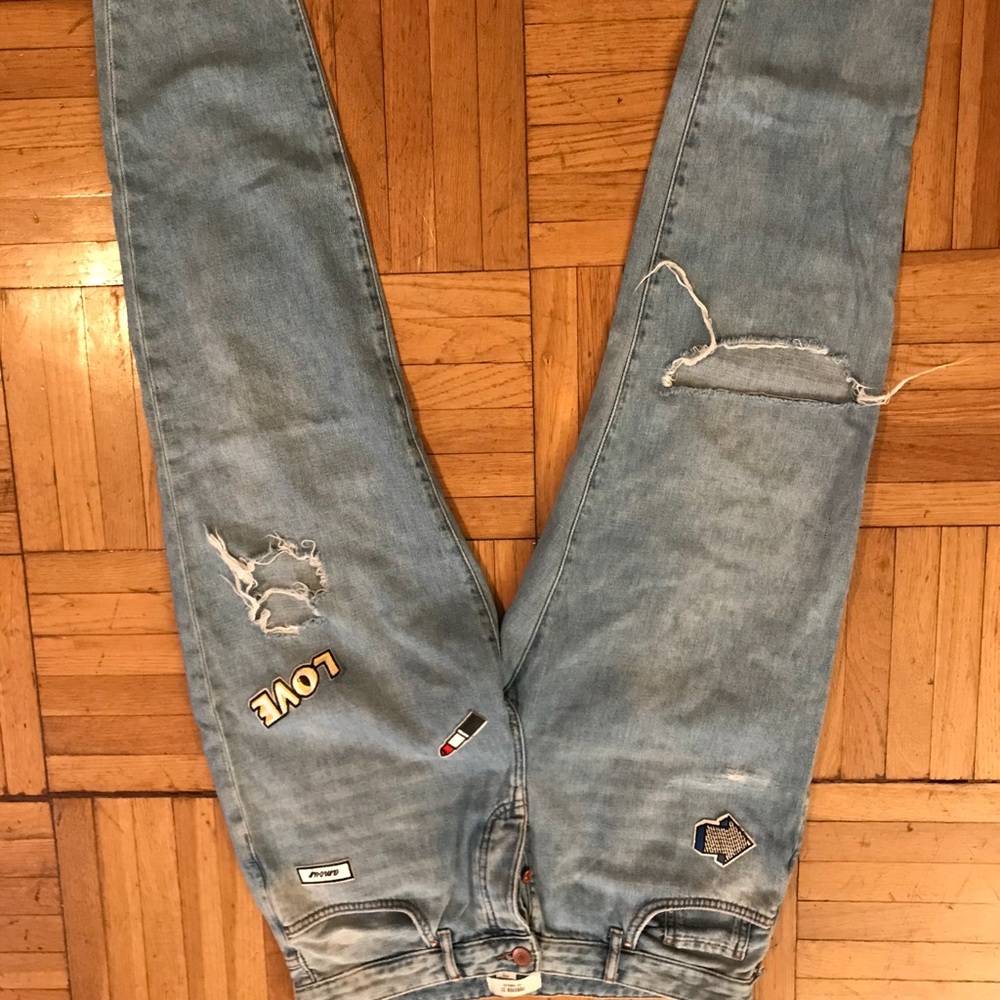high waisted mom jeans